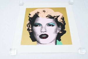 希少 WCP Banksy バンクシー KATE MOSS GOLD ケイトモス リプロダクション シルクスクリーン プリント 現代アート 限定品