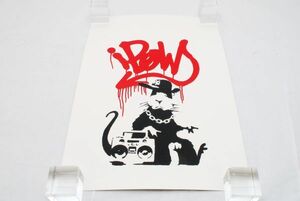 希少 WCP Banksy バンクシー GANGSTA RAT リプロダクション シルクスクリーン プリント 現代アート 限定品