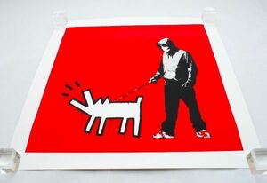 希少 WCP Banksy バンクシー CHOOSE YOUR WEAPON REDリプロダクション シルクスクリーン プリント 現代アート 限定品