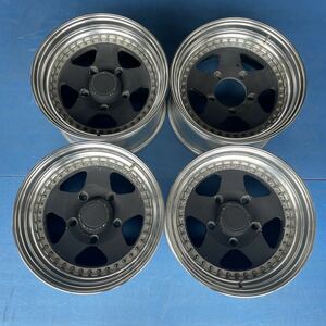 深リム　3ピース　ELITEMAX エリートマックス 16×9J+5(実測値) PCD150-5穴　ハブ径約115mm アルミホイール4本セット