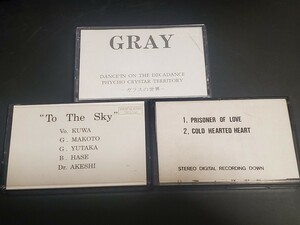 GRAY デモテープ 3種類【90年代初期ヴィジュアル系】