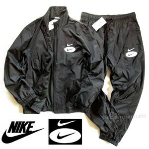 メンズ 2XL◆未使用 定価18,260円 NIKE ナイキ ウインドブレーカー 上下 ウーブンジャケット ウーブンパンツ セットアップ はっ水素材 黒