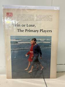 1968年6月7日号LIFE誌広告切り抜き【Ethel and Robert Kennedy エセル・ロバート・ケネディ】アメリカ買い付け品60sビンテージUSA有名人