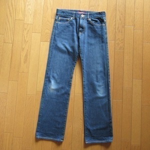 e0491美品～良品★トミーガール TOMMY girl★コットン綿100 ジーンズ デニムパンツ 紺ネイビー S