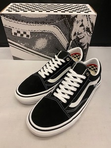 【新品】VANS SKATE OLD SKOOL BLACK/WHITE バンズ スケート オールドスクール ブラック/ホワイト PRO プロ 27.5cm