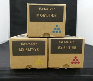 SHARP シャープ　純正 トナー　MX-61JT-CB/MB/YB　3色セット　新品未開封品