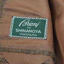 60万 完全無敵の頂点カシミヤ100％◎!!! 最高峰Brioni/ブリオーニ 横浜の老舗 SHINANOYA/信濃屋特別注文品 別格ツイード ジャケット 50 XL_画像2