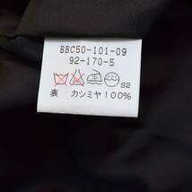 40万 超別格級カシミヤ100％◎!!! 英国の伝統 BURBERRY/バーバリー 圧倒的ラグジュアリー漂うブラック 黒 コート 通勤ビジネス〜冠婚葬祭◎_画像6