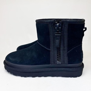 新品 UGG アグ レディースブーツ クラシック ミニ ジッパー ブラック 23.0cm