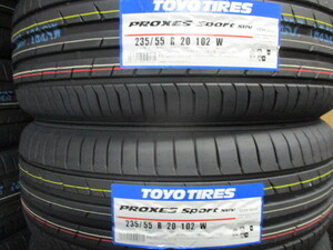 【2023年製】TOYO【235/55R20】トーヨー プロクセススポーツＳＵＶ PROXES ＳＰＯＲＴ 235/55-20 4本価格 4本送料税込み￥67000～ 夏用