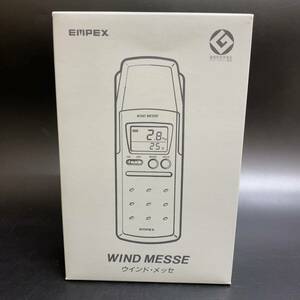 【未使用】EMPEX WIND MESSE 562 デジタル 風速計 温度計 ウインド メッセ エンペックス 当時物 レトロ 箱 説明書
