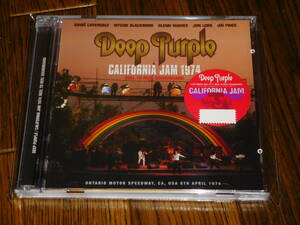 Неокрытый новый Deep Purple / California Jam 1974: катушка для катушки с первой наклейкой нумерации темнее, чем Blue Ritchie Blackmore