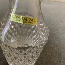 カメイ CRYSTAL GLASS 醤油 差し　レトロ _画像2