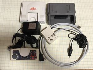 即決あり 送料込み PCEngine PI-TG001 PCエンジン 本体 ACアダプター ANTスイッチ ターボパッド 天の声2 ガイアの紋章 妖怪道中記 他2点