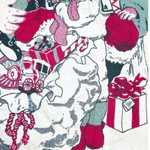 vintageラグ カーペット マルチカバー、クリスマス、サンタクロース 284_画像4