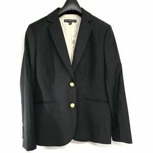 美品　Brooks Brothers ジャケット ブルックスブラザーズ テーラード サイズ6 レディース 濃紺 金ボタン S-M D1104-9