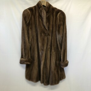 美品 毛並良好 ミンク コート サイズ15 レディース 毛皮 リアルファー アニマル ロングコート ジャケット 高級 関Y1102-13