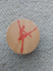  new goods hand made [ eraser handle ko] ballet * diameter 3.5cm height 2cm