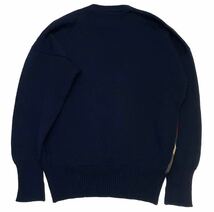 正規品 CORGI コーギー 切り替え ニット セーター ウール knit sweater マルチ ダイヤ柄 アーガイル 42 イタリア製 MENS_画像3