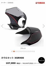 ワイズギア　xsr900 カウルセット　新品未使用_画像1