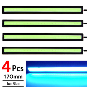 * LED daylight bar light 12V COB whole surface luminescence ( ice blue ) * 17. both sides tape attaching waterproof * 4 pcs set *