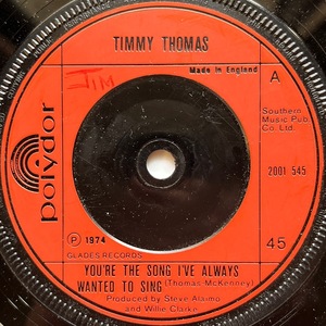 【試聴 7inch】Timmy Thomas / You're The Song I've Always Wanted To Sing 7インチ 45 muro koco フリーソウル サバービア 