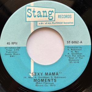 【試聴 7inch】Moments / Sexy Mama 7インチ 45 muro koco フリーソウル The Firm Dr. Dre Lord Finesse Pizzicato Five J Dilla