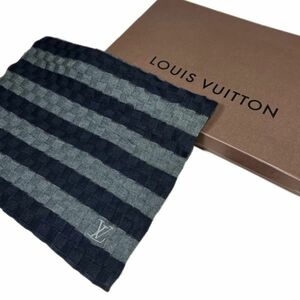 LOUIS VUITTON ルイヴィトン マフラー ストール ウール カシミア シルク未使用保管品