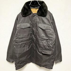 Deluxe Coat(L)ナイロンジャケット 裏地ボア コート ファー カーキ