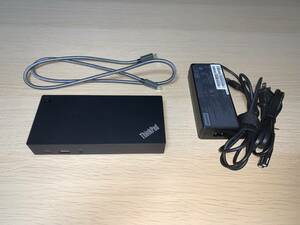 【送料無料】Lenovo レノボ ThinkPad USB-C Dock Gen2(40AS0090JP) (本体・接続ケーブル・90Wアダプター)【即決】