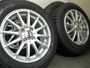 ■USED■weds SECRET(1555+42 4H PCD100)＆iG60 175/65R15 4本■アクア/スイフト/フィット/キューブ他■