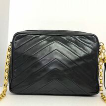 【美品】CHANEL シャネル/ Vステッチフリンジ マトラッセ ショルダーバッグ_画像3