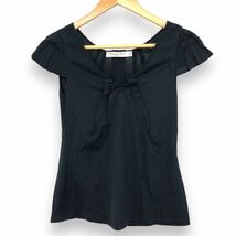 Christian Dior クリスチャンディオール 半袖シャツ Ｔシャツ トップス 紺 ネイビー レディース 女性用 USAサイズ4_画像1