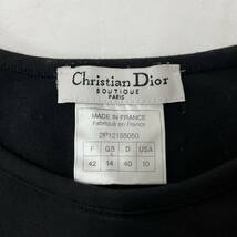 極上 Christian Dior フランス製 2002年 archive アーカイブ 刺繍Tシャツ 金魚 花柄 クリスチャンディオール【レターパックプラス郵送可】A_画像9