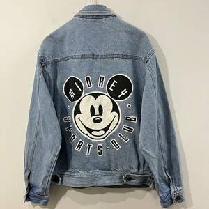 MICKEY&Co. Disney デニムジャケット バックプリント ジージャン 公式 オフィシャル ディズニー ミッキーマウス【送料一律/同梱可能】E