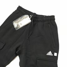 △新品【メンズXL(O)】黒 アディダス adidas ゴルフにオススメ フューチャーアイコン フリースカーゴパンツ スウェット ジョガー_画像6