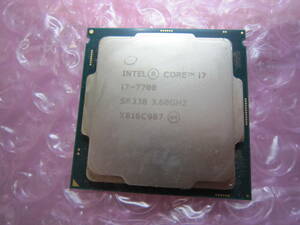 7803★CPU Intel Core i7 7700 3.60GHz SR338 動作品