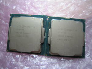 7828★CPU Intel Core i5 8400 2.80GHZ SR3QT 2個　動作品