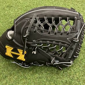 新品 未使用 限定モデル ハイゴールド ＨＩ−ＧＯＬＤ 野球 硬式 グローブ グラブ 外野 ブラック 己極 ＳＫＧ−０１８ＳＰ 右投の画像4