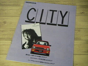 ★ HONDA / ホンダ：CITY / シティ 昭和60年カタログ ★ ジュリアン・レノン