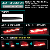 流れるウィンカー / LEDリフレクター /スモークレンズ / タンク ルーミー (M900A/M910A) 互換品/左右2個_画像3