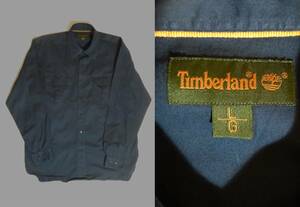 TIMBERLAND ティンバーランド 【綿シャツ】(表記サイズ:L/G) 〔サイズ感:LL・XL〕 カラー:ネイビー Timberland 長袖 コットンシャツ