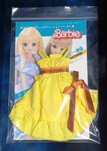 1983年製　タカラバービー　サンシャワーバービー　ワンピース(イエロー)単品　カタログ付き　初期ジェニー　ドール服　リカちゃん人形