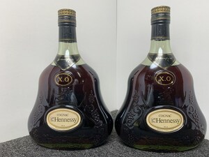 A620 M ◆未開栓◆ HENNESSY XO ヘネシー 金キャップ グリーンボトル 700ml 2本セット ◆まとめ◆