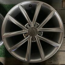 アウディ純正ホイール17インチ 17×8.5J OFF;+50 PCD;112-5H ハブ径;約55mm 傷あり、ガリ傷あり、剥がれあり、サビあり 4本　_画像5