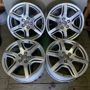 アウディ純正ホイール 18インチ 18×8J OFF;+39 PCD;112-5H ハブ径;約66mm 傷あり、ガリ傷あり、錆びあり　4本