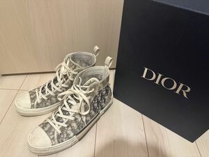 DIOR B23 ハイトップスニーカー　ディオール オブリーク キャンバス