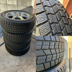 2022年製！室内保管バリ山！195 65 15 4本！GOODYEAR スタッドレス　15×6J 43 5穴　ウィッシュ　アクア　プリウス