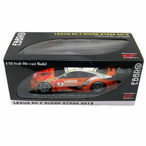 【美品】EBBRO/エブロ 1/18 ENEOS SUSTINA RC F SUPER GT500 2015 Rd.1 Okayama No.6 81029 LEXUS/レクサス ダイキャスト製 ミニカー【69】