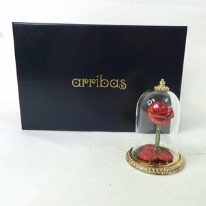 1円【良品】arribas アリバス/美女と野獣 ストーンローズ インテリア 5000体限定品 ディズニー/84